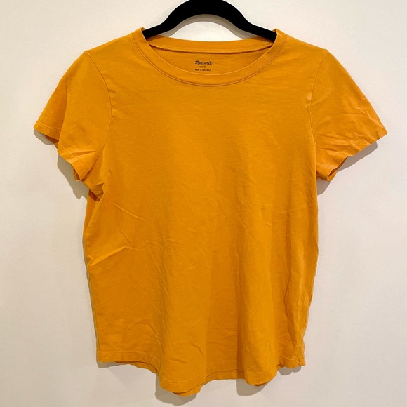 Yellow Loose Tee Shirt Madewell - Picture 1 of 3
